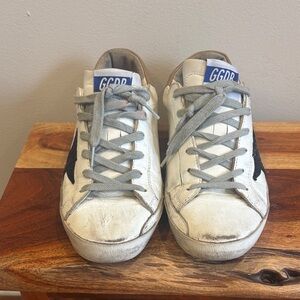 Golden Goose White and Gray Women's Sneakers